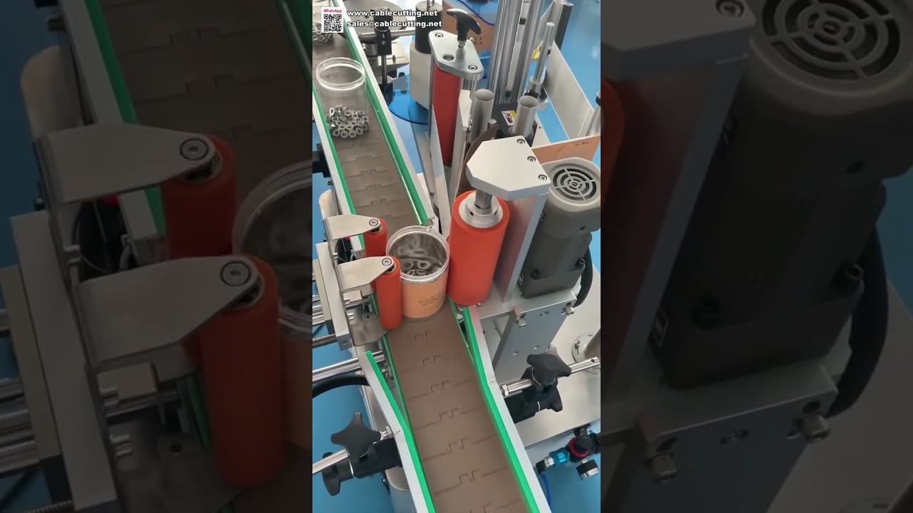 Automatic Package Labeling Machine Secure Sticker Applicator for Product Identification and Bran