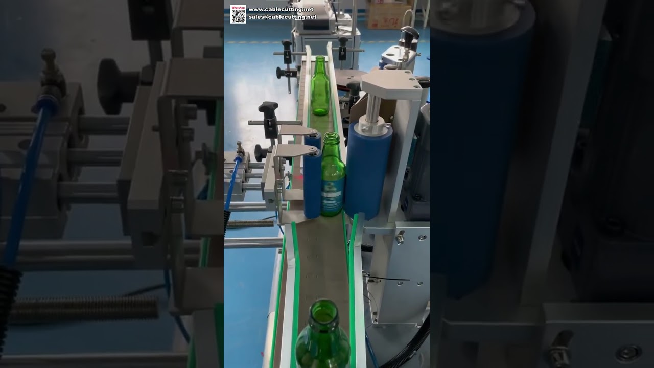 Automatic Beer Bottle Labeling Machine High Speed Glass Bottle Sticker Applicator for Breweries