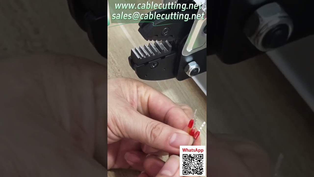 آلة تجعيد الأطراف الكهربائية - عرض عملي لتجعيد أطراف الأنابيب 0508