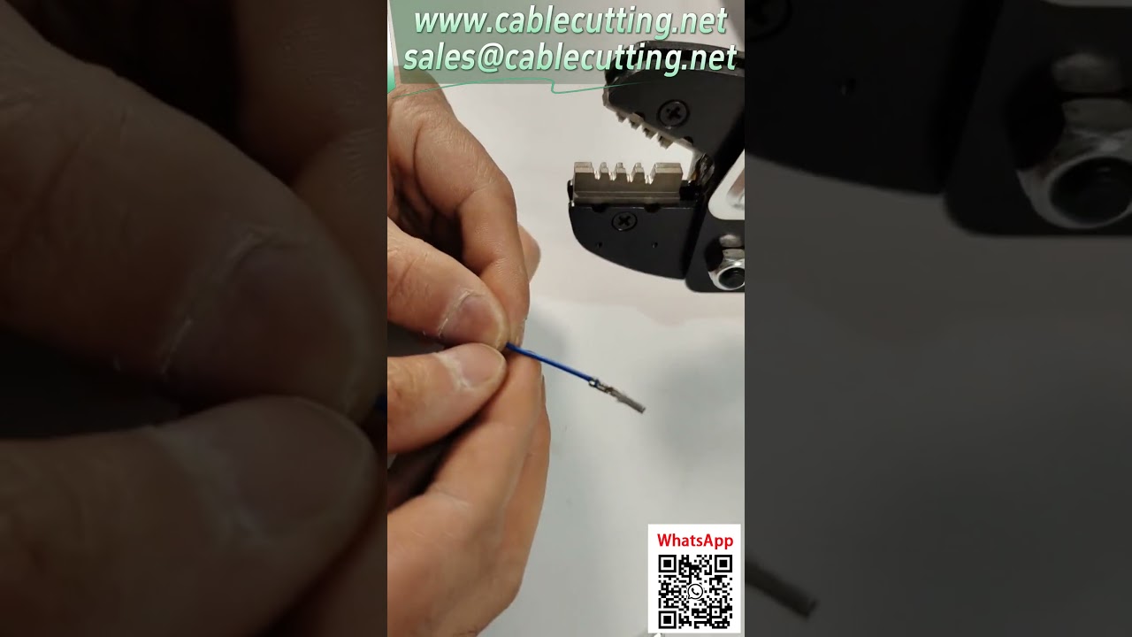 آلة تجعيد الأطراف الكهربائية - تغيير القالب لتجعيد موصل Molex 43030-0001 #تجعيد_احترافي