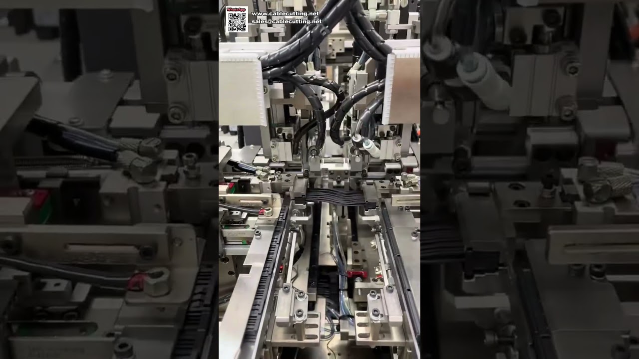 Automatic Double Head Terminal Crimping and Housing Insertion Machine for Multi Wires