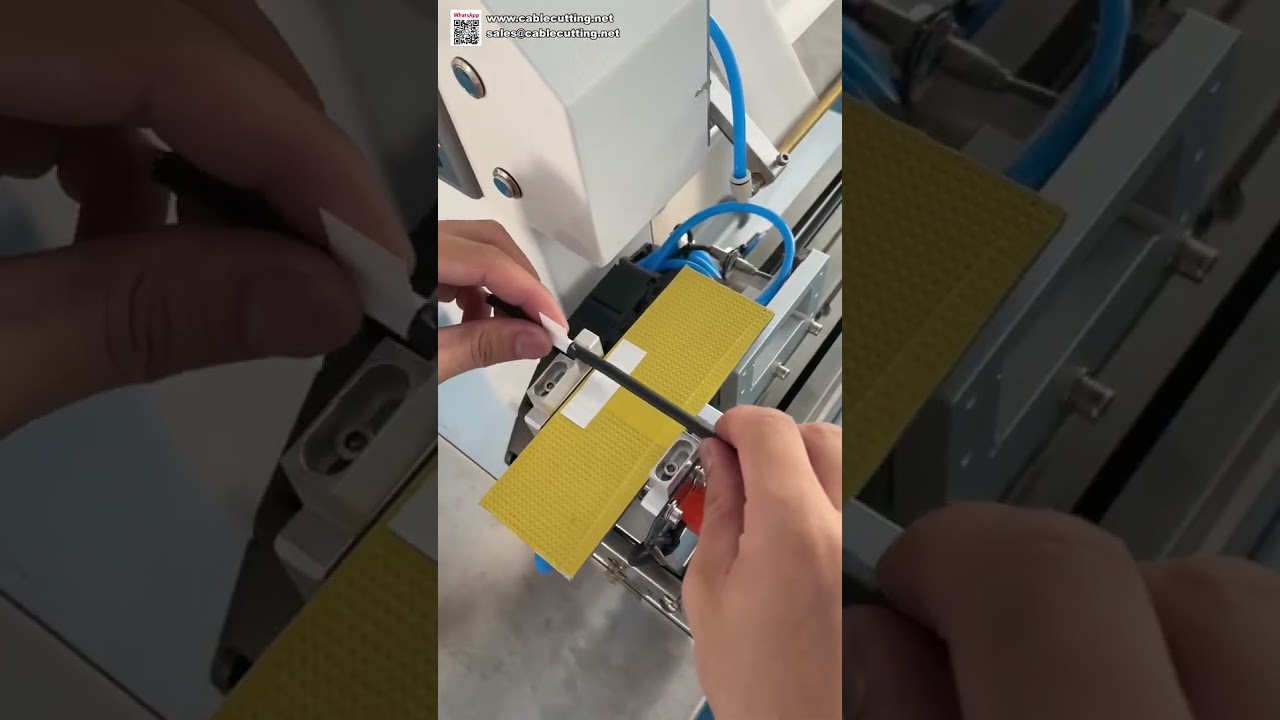 Industrial Wire Fold Labeling Machine Automatic Cable Tag Applicator for Electronics Factory