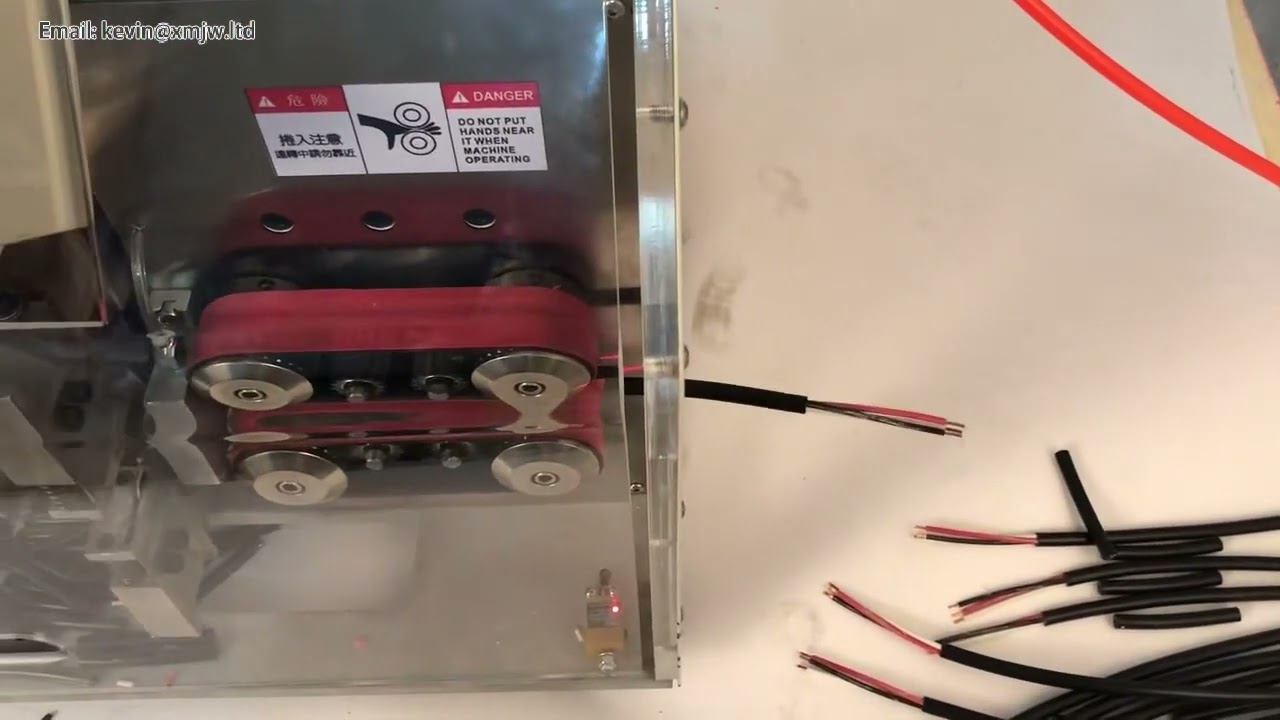 ماكينة SWT-508 YHT-2 الأوتوماتيكية لتجريد وقطع الأسلاك – شاشة لمس، كابلات مزدوجة 5 نوى
