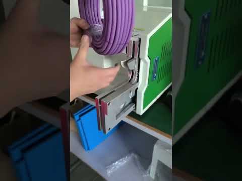 Large Diameter 40-80mm Cable Tie Machine Working Real Shot #factory #machine #wirestrippingmachine