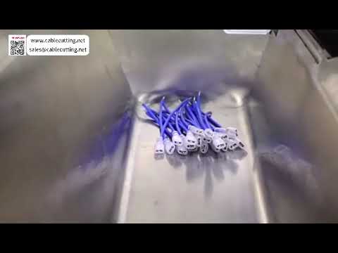 Auto Silicone Sheath Insertion & Wire Tinning Machine for Appliance Harness  Cable Assembly